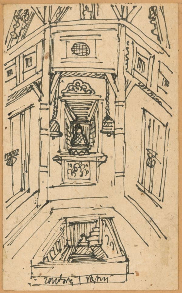 Benode Behari Mukherjee, Inside the temple, 1949-08-24