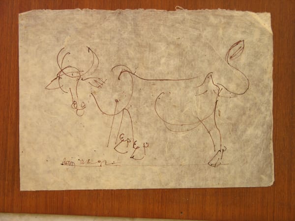 Benode Behari Mukherjee, Cow, 1972-06-12