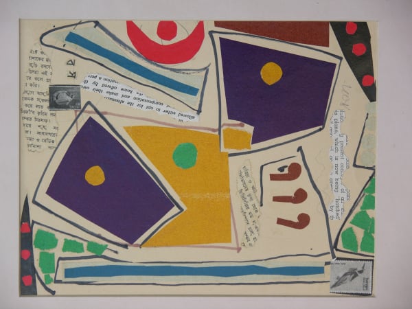 Benode Behari Mukherjee, Abstract Collage, Late 50s