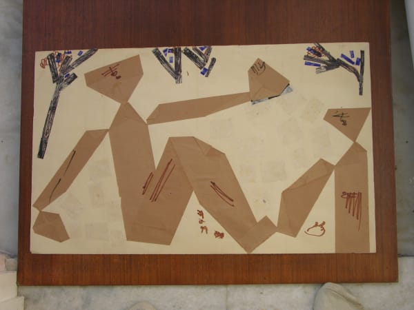 Benode Behari Mukherjee, Seated Figure, 1977-05-17