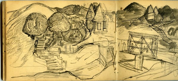 Benode Behari Mukherjee, Rajgir Sketchbook, 1945
