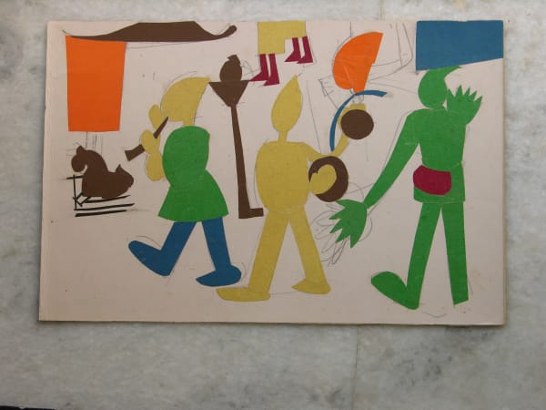 Benode Behari Mukherjee, Nepal Procession, late 50s