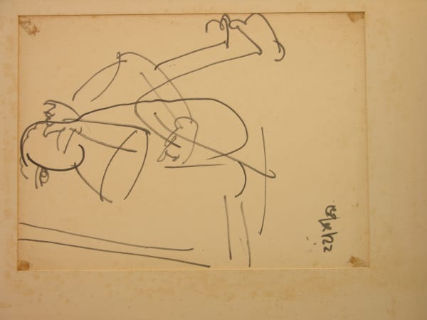 Benode Behari Mukherjee, Seated Figure, 1959-10-22