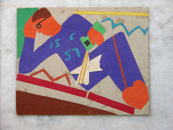 Benode Behari Mukherjee, Reclining Man, 1957-06-15