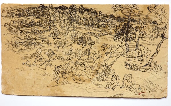 Benode Behari Mukherjee, Landscape with Trees, Late 30s