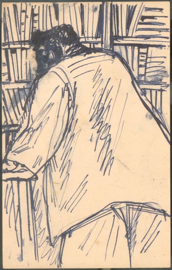 Benode Behari Mukherjee, Three Studies (Third Image on Reverse of the Sceond Image), mid 30s