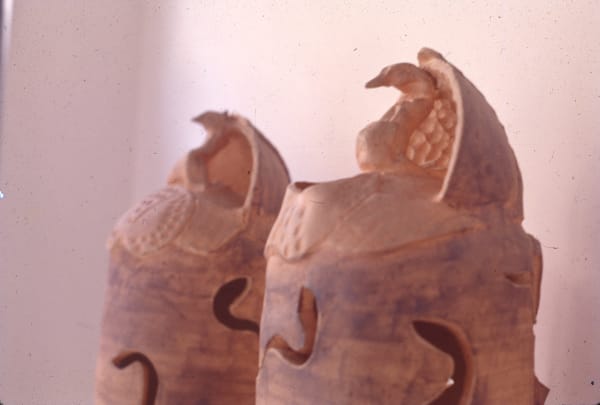 Mrinalini Mukherjee, SNAKE COLUMNS I&II(LOTUS POND), 1995-96