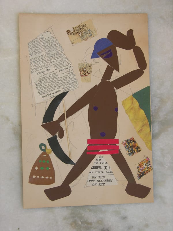 Benode Behari Mukherjee, Man with Stringed Bow, Late 60s