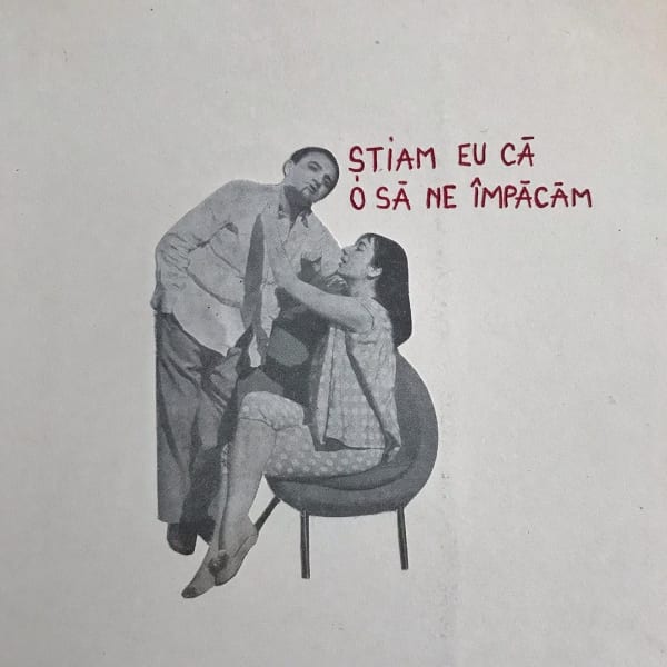 Beatrice Arzoiu Știam eu că o să ne 1mpăcăm collage on paper