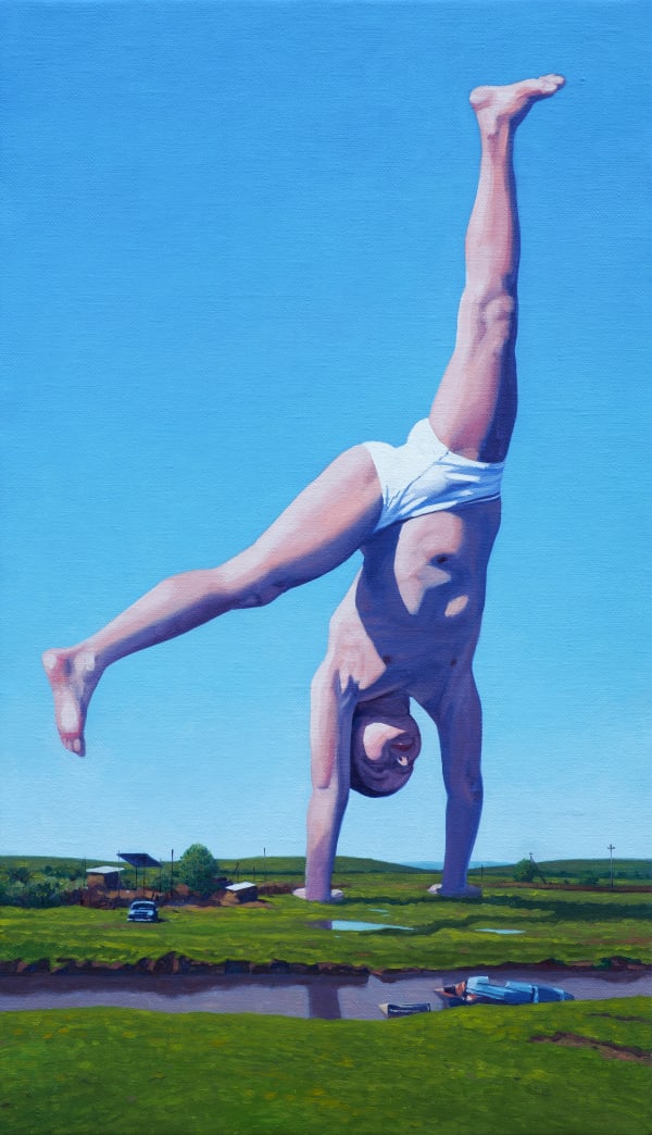 Roman Tolici Tomorrow Never Dies, 2019 oil on canvas 87 x 50 cm