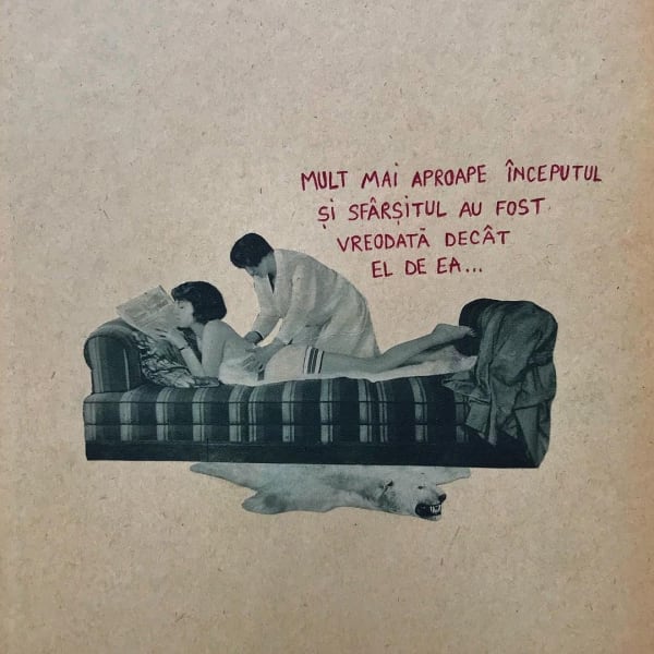 Beatrice Arzoiu Mult mai aproape collage on paper