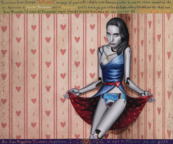 Gino Rubert La Sirenita, 2014 mixed media on canvas 46 x 55 cm