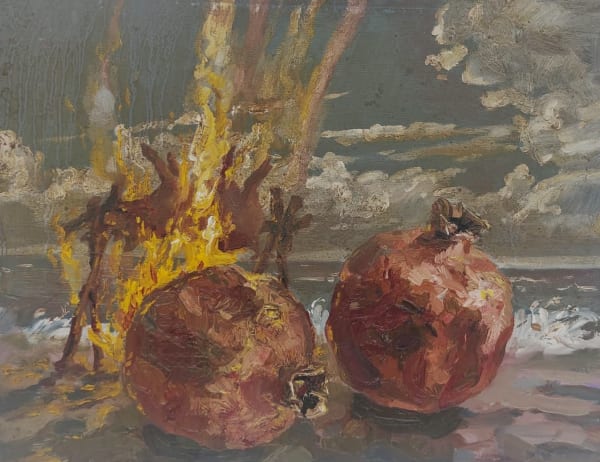 Ioana Ursa Untitled, 2023 oil on cardboard 35,5 x 27,5 cm Courtesy of H'art Gallery