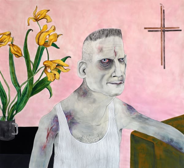 Lea Rasovszky, Composition with Wilted Tulips, 2019