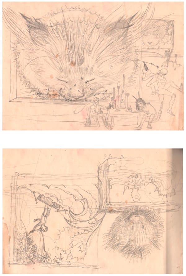 Mark Verlan Untitled, 1980s pencil on paper, double-sided 30 x 21 cm Courtesy of Lutnița