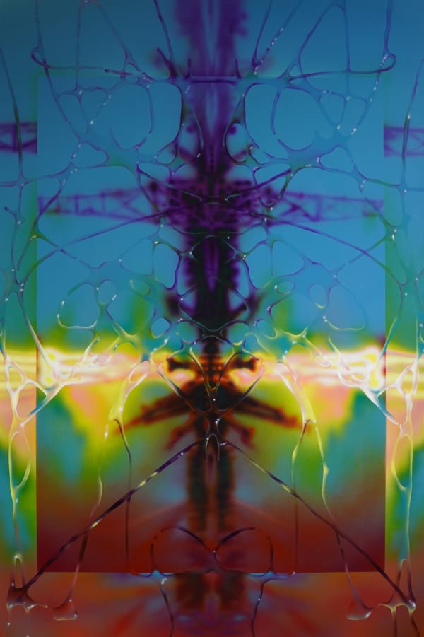 Pandele Pandele Rocket Launch, 2023 airbrushed acrylic ink on canvas 150 x 100 cm