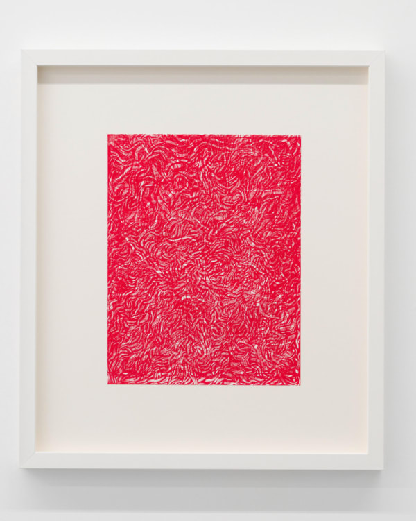 Magdalena Pelmuș Noise (II), 2024 monotype - paper 29 × 23 cm (50 x 43.5 x 3.5 cm framed) Courtesy of Arsmonitor Gallery