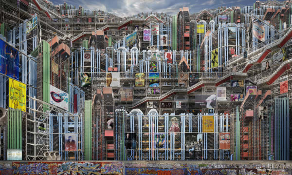 Jean-François Rauzier, Beaubourg Museum, Paris, 2018