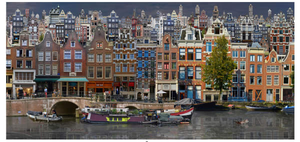 Jean-François Rauzier, Balades d' Amsterdam 3, 2021