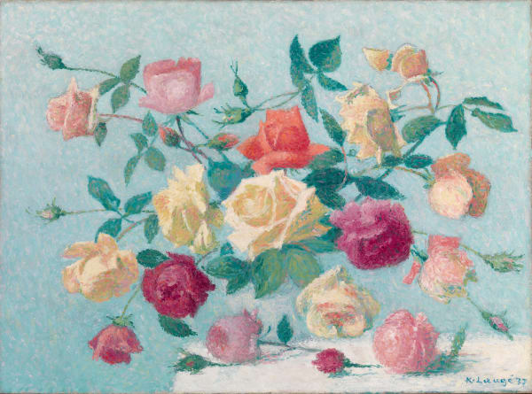 Achille Lauge, Bouquet de roses, 1937