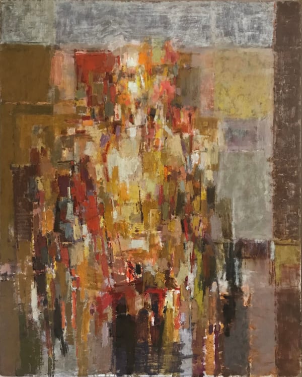 Harold Cohen, Seated figure, circa 1958