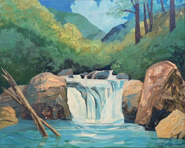 Mariella Bisson, Mid-day, Mid-May, Midnight Hole, NC, (Great Smoky Mountains Park)