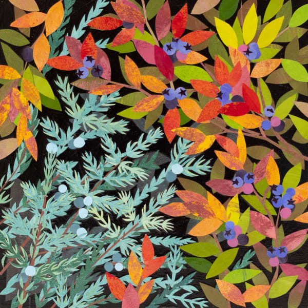 Meg Lagodzki, Northwoods: Juniper and Blueberries
