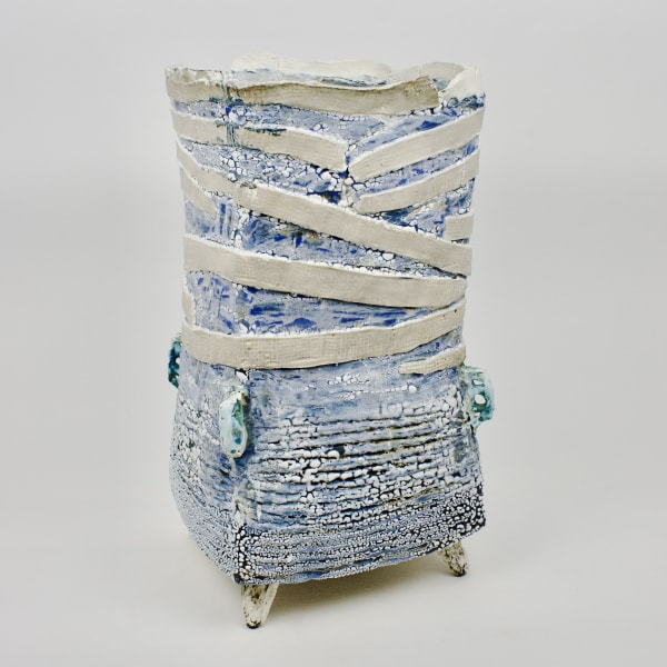 Ani Kasten, Tall Footed Vessel with Bandages