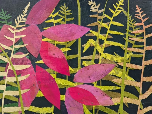 Meg Lagodzki, New York Ferns and Sourwood, October