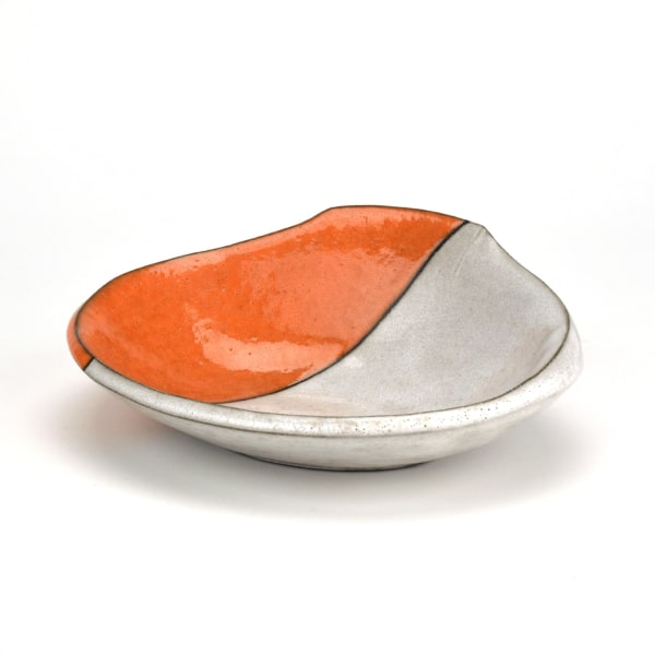 Jerilyn Virden, Scoop Bowl, White Orange