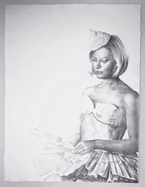 Will Cotton, Domino (Black & White), 2017