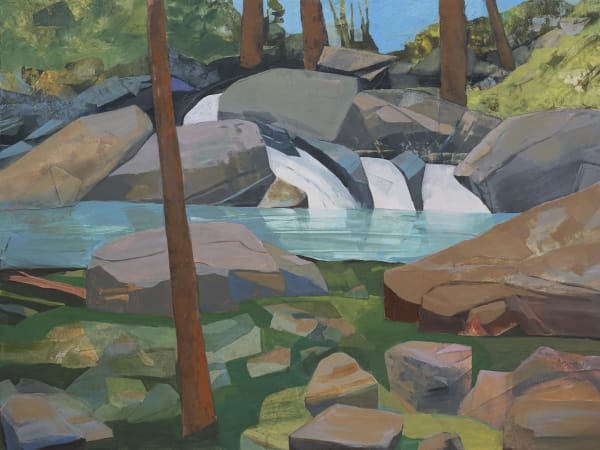 Mariella Bisson, Crystal Lake, Waterfall, 2021