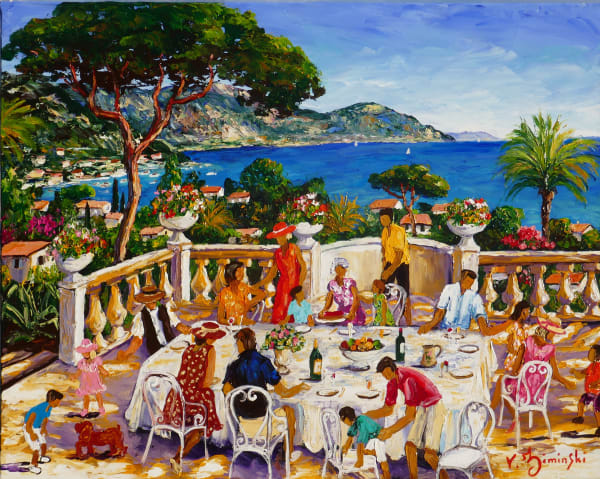 Véronique Ziminski, Repas de famille à Saint Jean Cap Ferrat