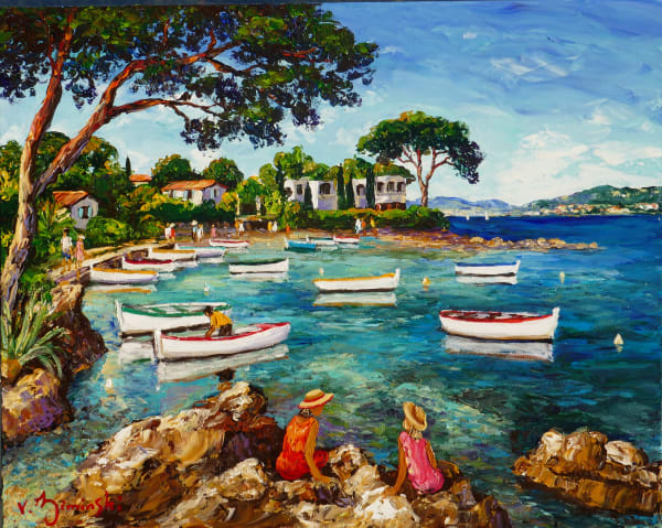 Véronique Ziminski, Le port des Olivettes au cap d'Antibes