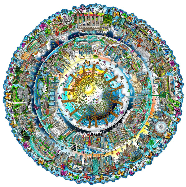 Charles Fazzino, One world the circle of life
