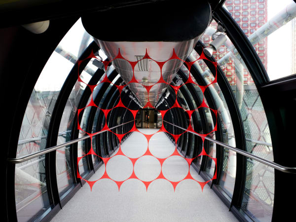 Felice Varini, Vingt-trois disques évidés plus douze moitiés et quatre quarts, 2017