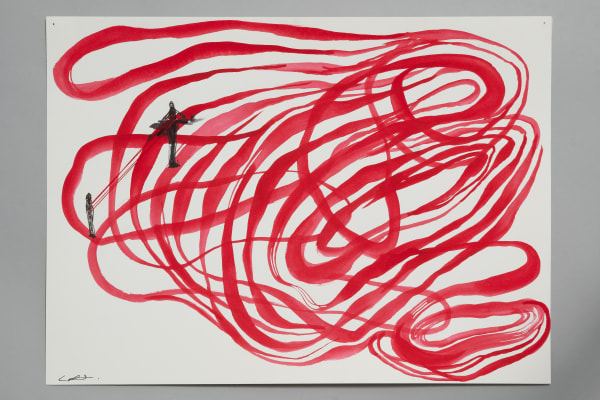 Chiharu Shiota, Drawing for Idomeneo (e), 2023