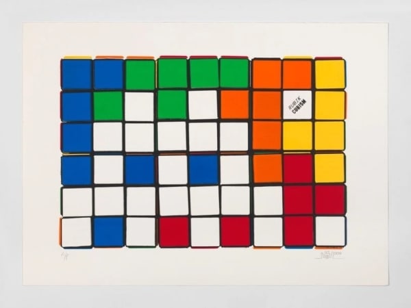 Invader, 6 Cubes (Orange & Yellow), 2010