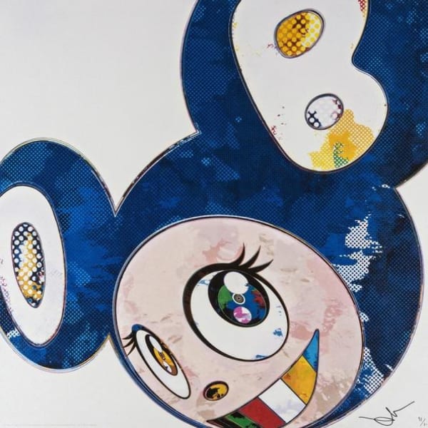 Takashi Murakami, And Then x 6 (Lapis Lazuli: The Superflat Method), 2013