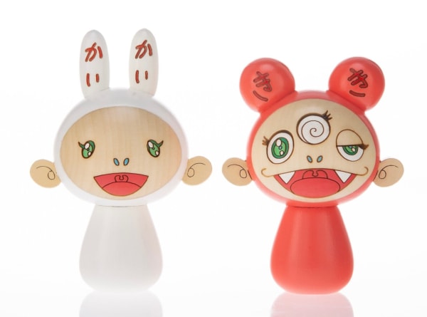 Takashi Murakami, Kaikai and Kiki Kokeshi dolls set, 2020
