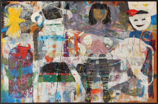 Harold Neal, Self-Portrait with Flowers, 1985