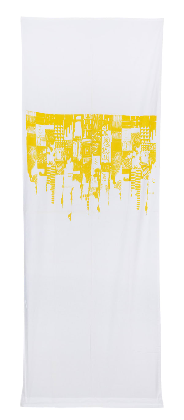 El Anatsui, Curtain (Yellow), 1988