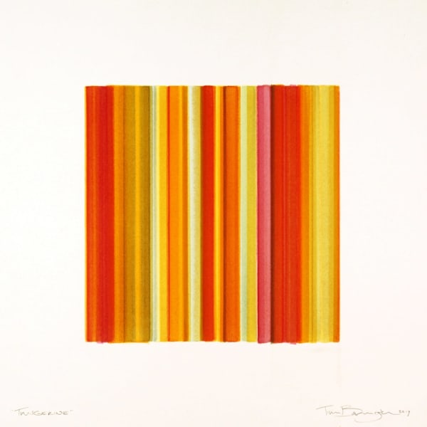 Tim Bavington, Tangerine, 2017