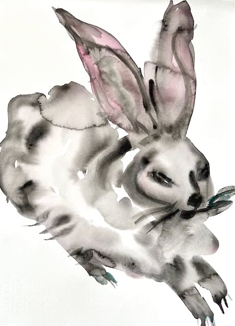Kim McCarty, Untitled (Rabbit), 2022