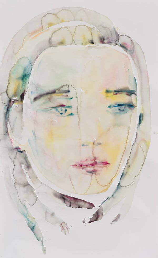 Kim McCarty, Untitled (Blue-Gray), 2015