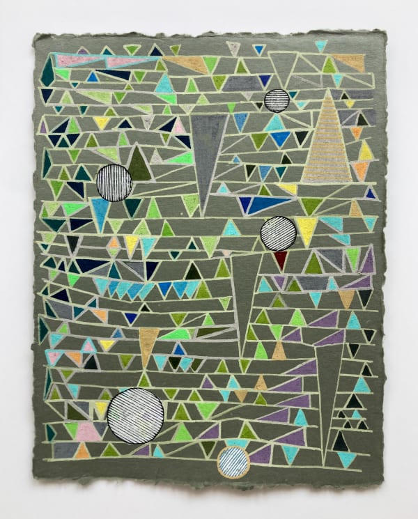 Ruby Palmer, Decorative Structure (Grey/Green), 2023