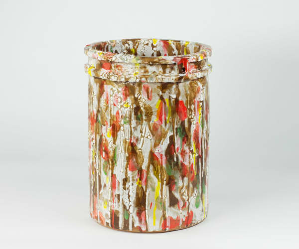 Matthias Merkel Hess, Small Bucket (red and brown glaze), 2025