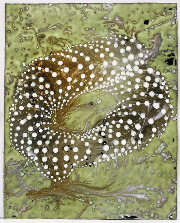 Twenty by Sixteen 2015, Barbara Takenaga, Untitled (Green Windy), 2015