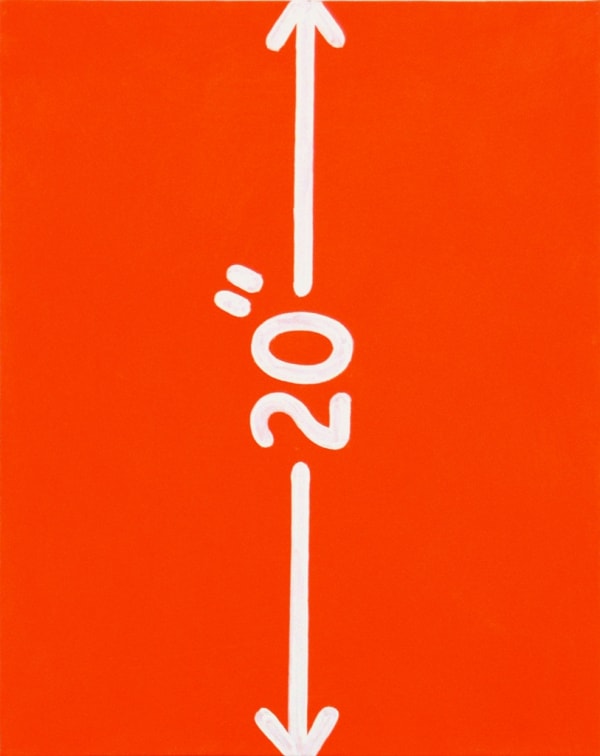 Twenty by Sixteen 2015, Mel Bochner, 20", 2015