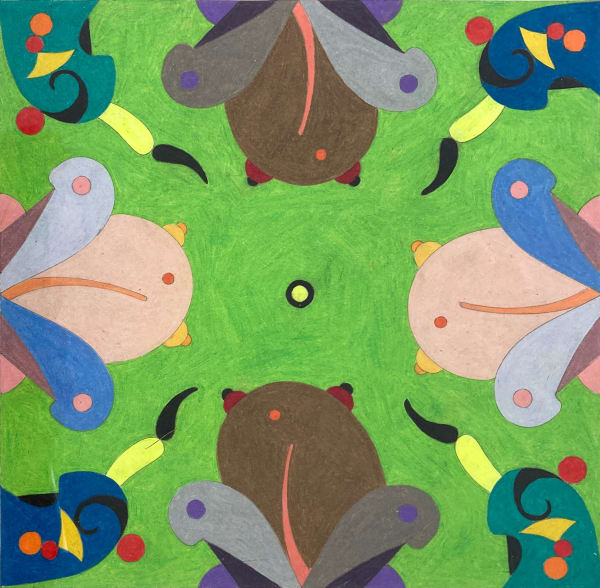 Geoffrey Young, Homage to Cunnilingus #6, 2022